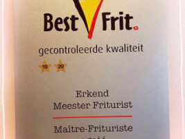 Frituur Bovenpoort menu