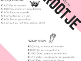 B-strootje menu