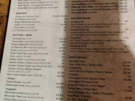 Patrick Foley's menu