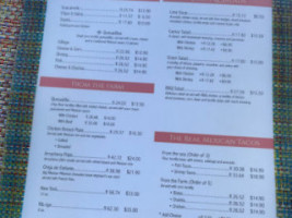 La Patrona menu