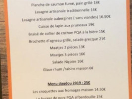 La Marelle Café menu