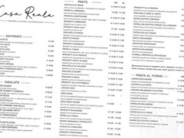 Casa Reale menu