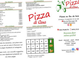 Pizzeria Da Casa menu