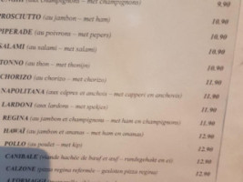 Le Gourmet menu