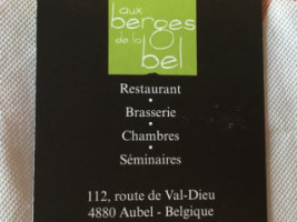 Aux Berges De La Bel menu