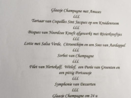 De Klokke menu