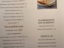 La Branche D'olivier menu