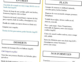 Le Basilic menu