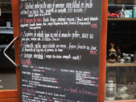 Le Grenier D'elvire menu