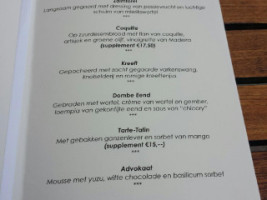 De Bokkedoorns menu