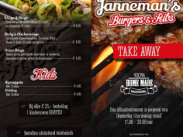 Janneman's Burgers And Ribs menu