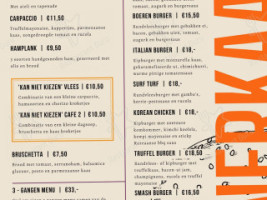 Café Zaal Het Wapen Van Zundert menu