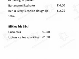 Berg En Dal menu