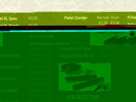 Snackwagen De Juffer menu