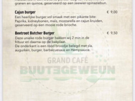 Grand Café Buutegeweun menu