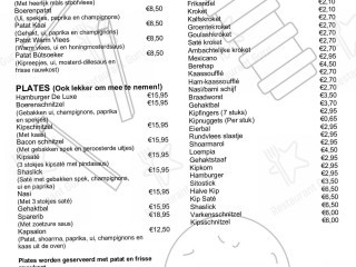 Eethûs De Kaai Carta