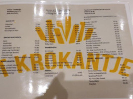 't Krokantje menu