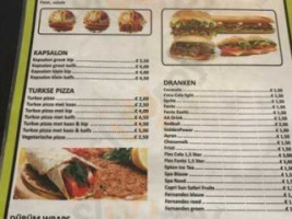 City Kebab menu