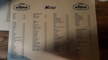 Bijou menu