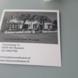 De Baronshoeve Carte