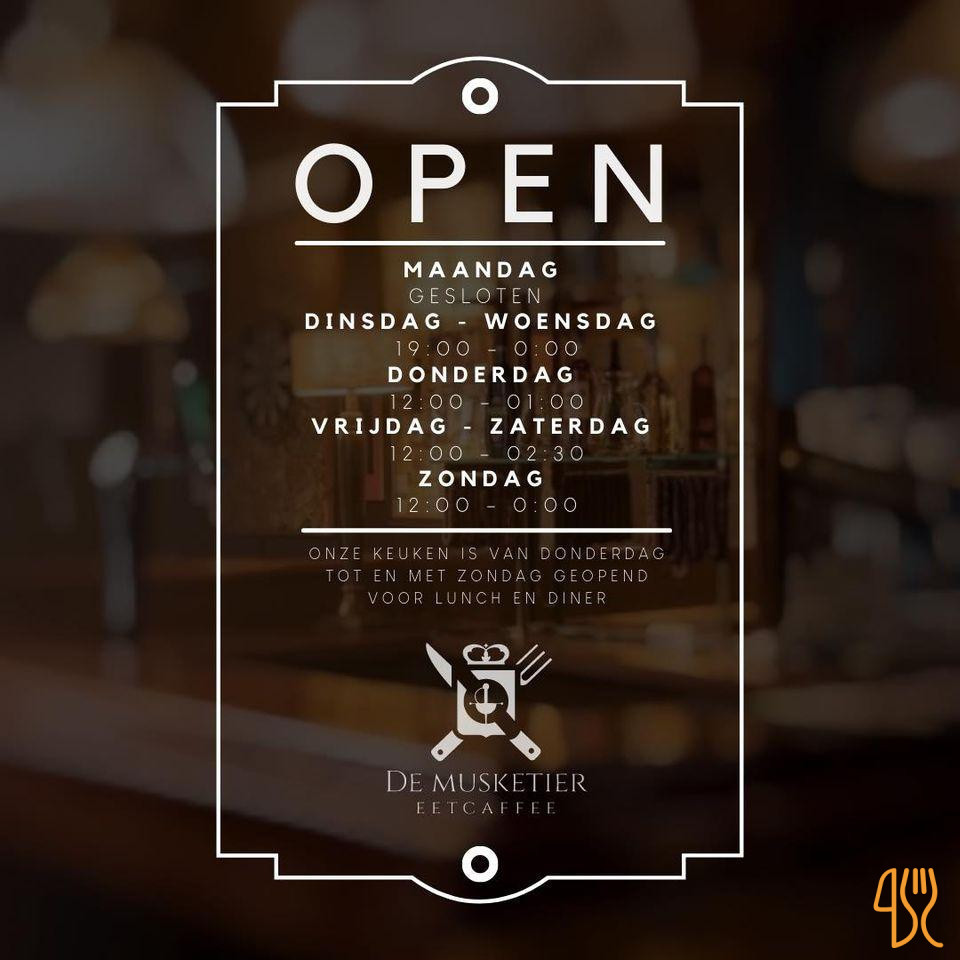 Eetcafé De Musketier Carte