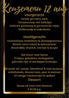 Kanters Relais E 10 B.v. Moerdijk menu