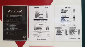 Patatalier menu