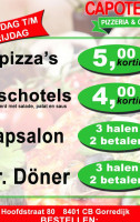 Pizzeria Leek menu