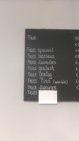 Cafetaria 't Tegelke menu