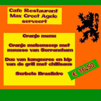 Cafe Max Groot Agelo Agelo menu