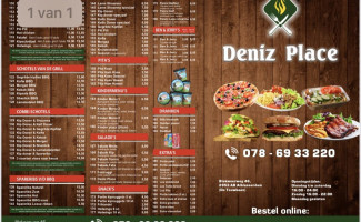 Deniz Place menu