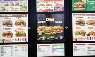 Burger King menu