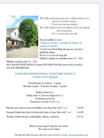 Cafe 't Berghoes menu