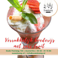 Ouwekamp, Ons Eetcafé menu