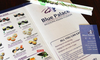 Blue Palace menu