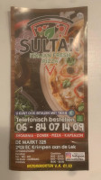 Sultan menu