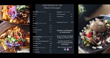 Lunchroom De Stap menu