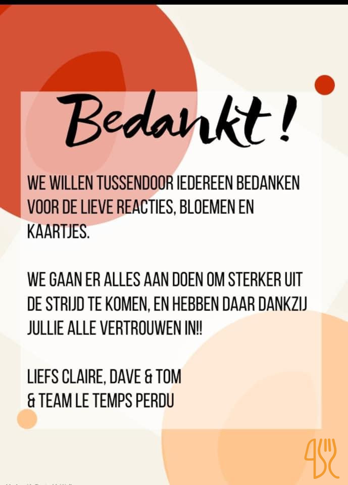 Le Temps Perdu Speisekarte