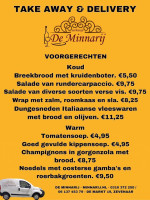 Eethuisje De Minnarij Zevenaar menu