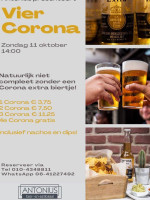 Bier- En Eetlokaal Antonius menu