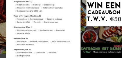 Catering Met Kerst.nl menu