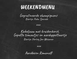 't Veen Eten Drinken menu