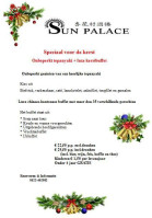 Sun Palace menu