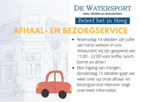 De Watersport Heeg menu