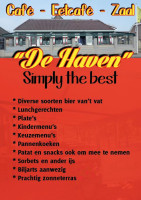 Zaal 'De Haven' Schoonoord menu