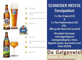 De Galgenwiel menu