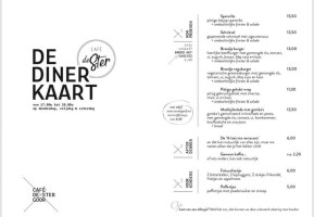 Lunchcafe De Ster Goor menu