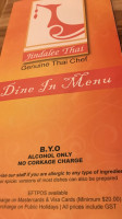 Bistro Beaufort menu