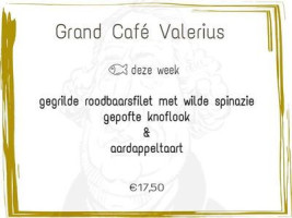 Grand Café Valerius menu