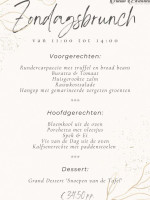 Brasserie Nieuw Ehrenstein menu